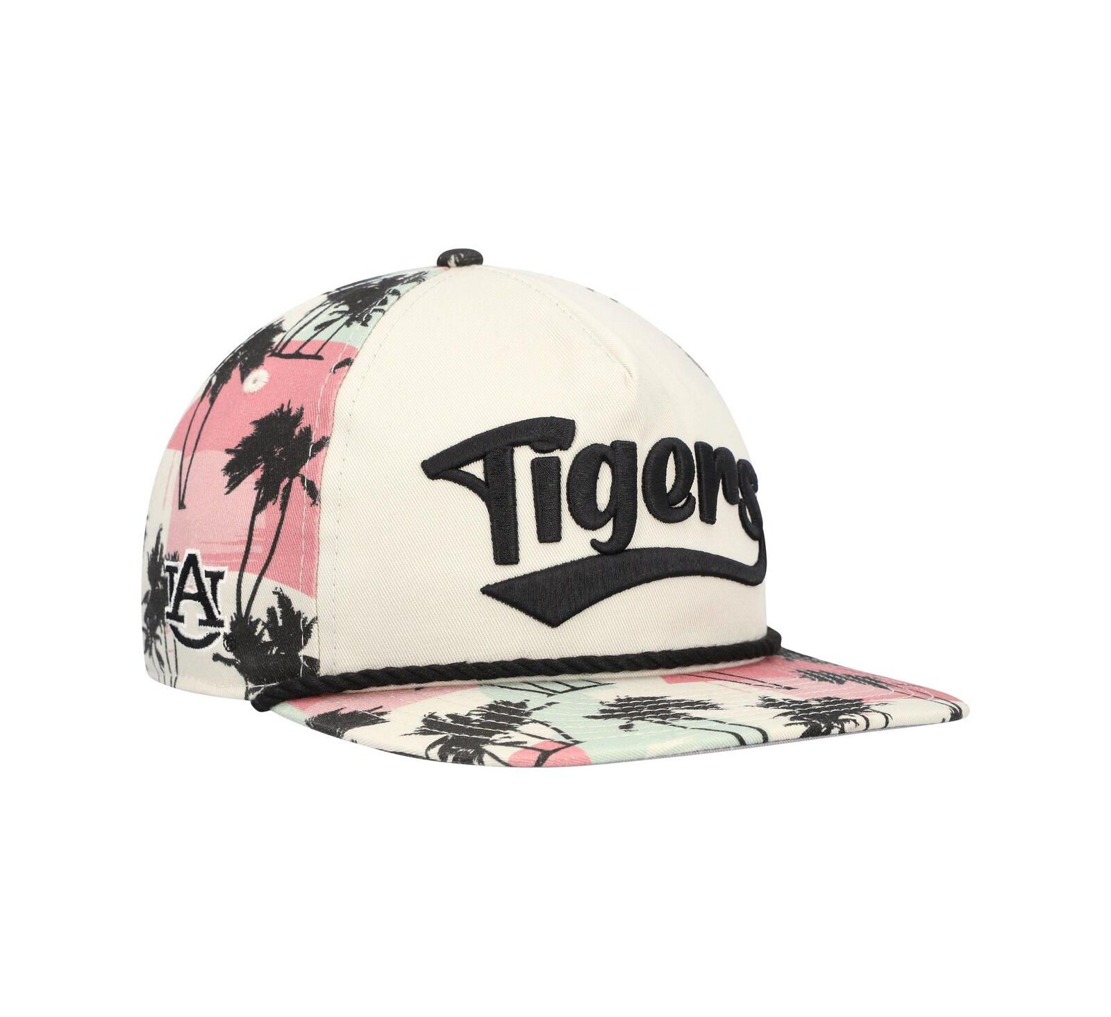 Мужская кепка New Era Auburn Tigers High Tide Golfer Snapback, кремовый цвет