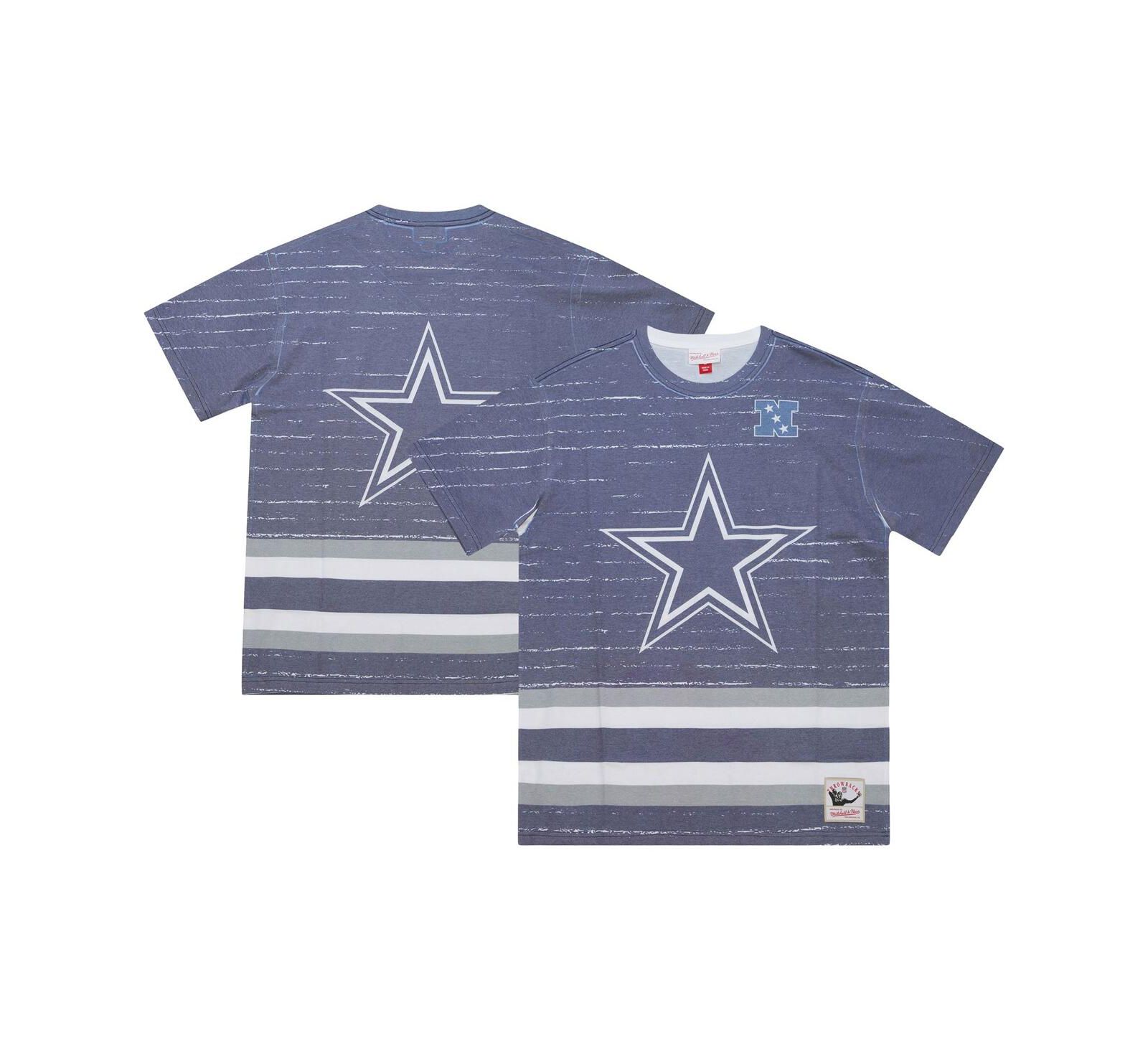 Футболка Men's Mitchell & Ness Navy Dallas Cowboys Jumbotron 3.0