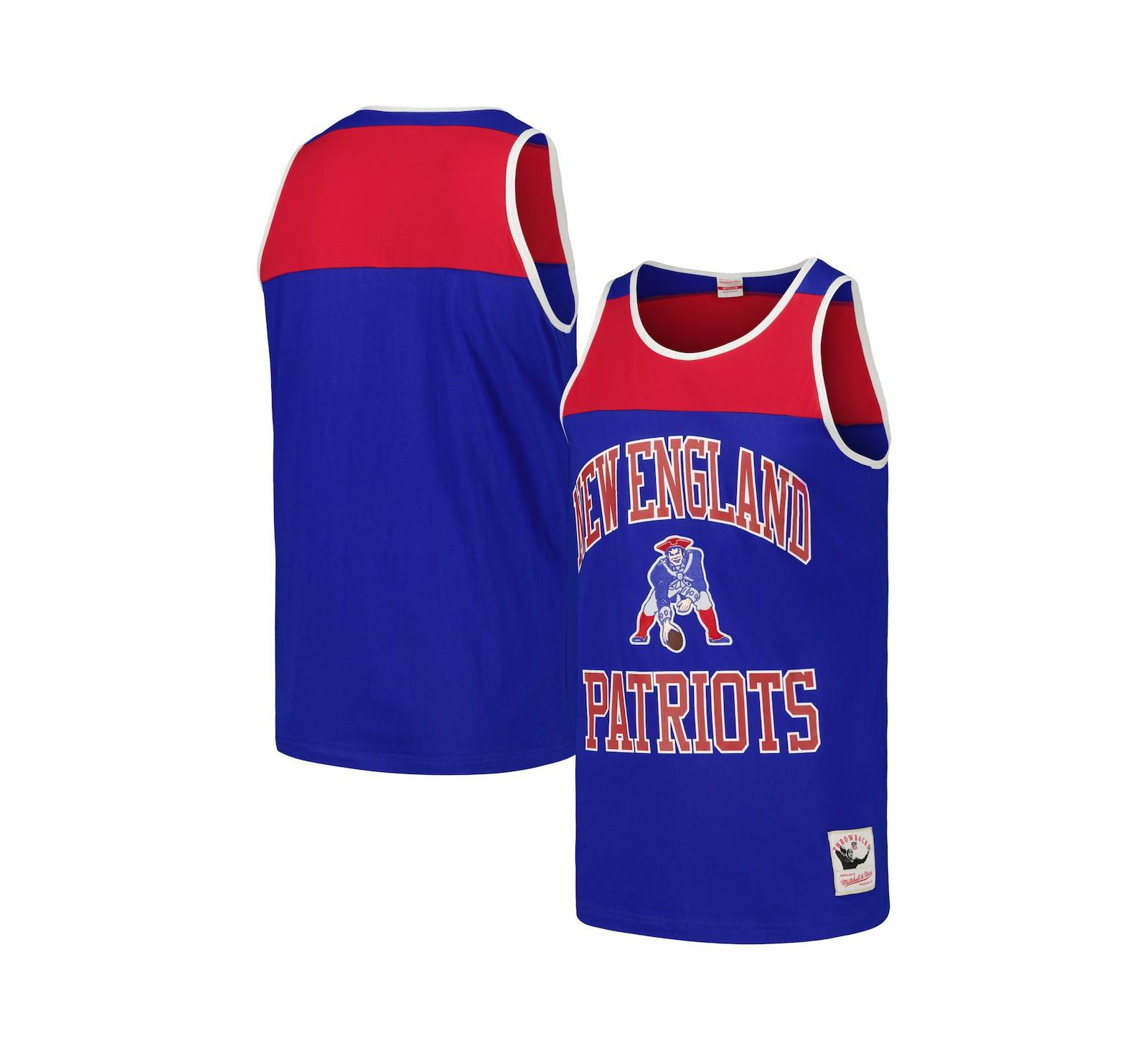 Мужской майка Mitchell & Ness New England Patriots Heritage Colorblock