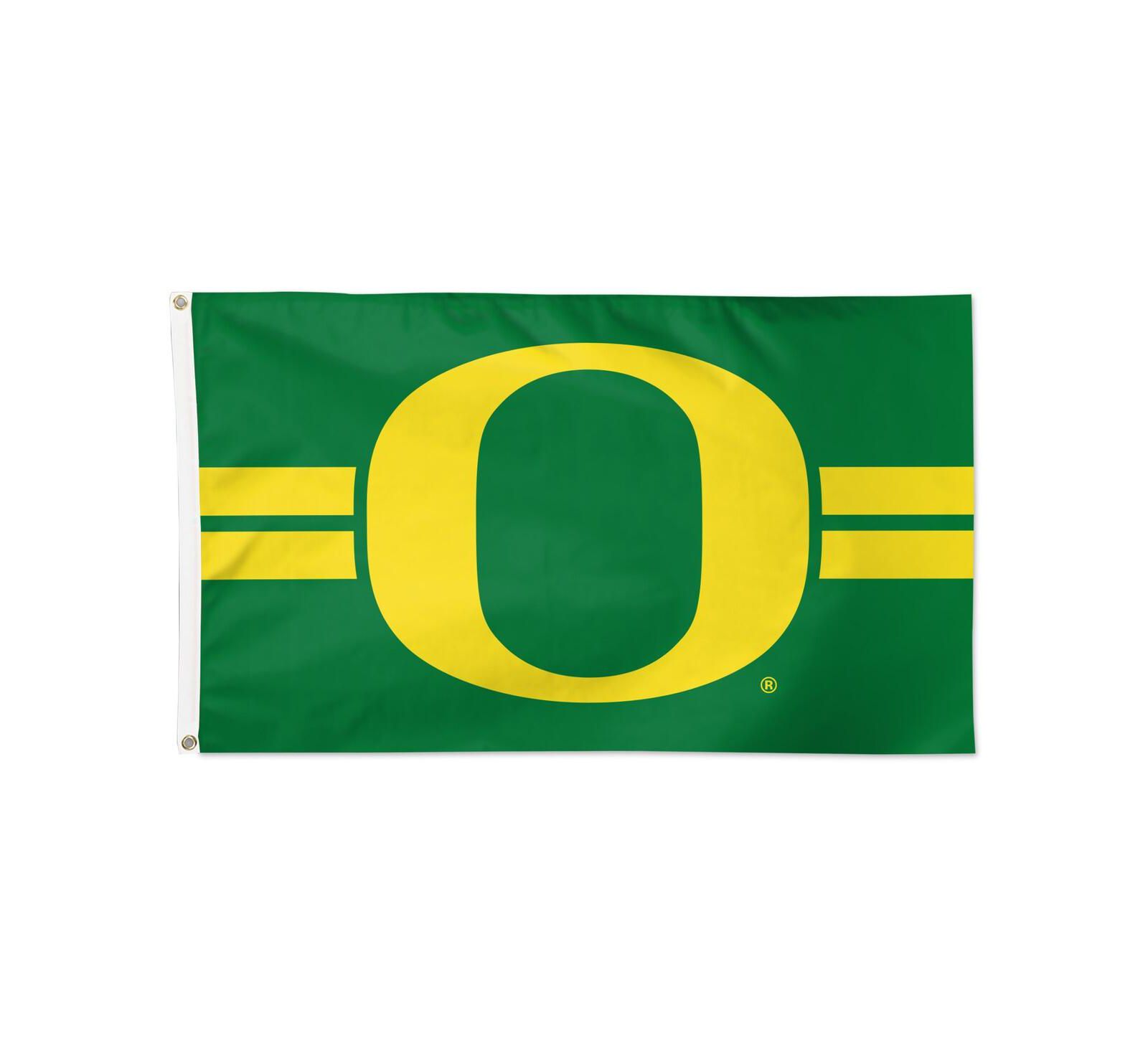 Флаг Wincraft Oregon Ducks 3' x 5' Horizontal Stripe Deluxe Single-Sided