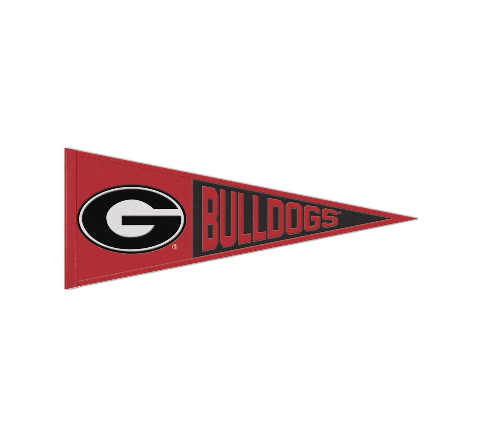 Флаг Wincraft Georgia Bulldogs 13" x 32" Wool Primary Logo Pennant