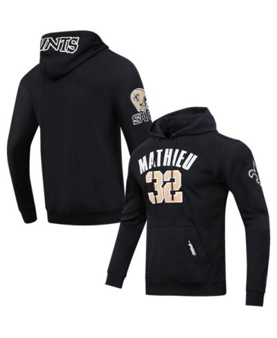 Мужское худи Pro Standard New Orleans Saints с именем и номером игрока Tyrann Mathieu, цвет Black