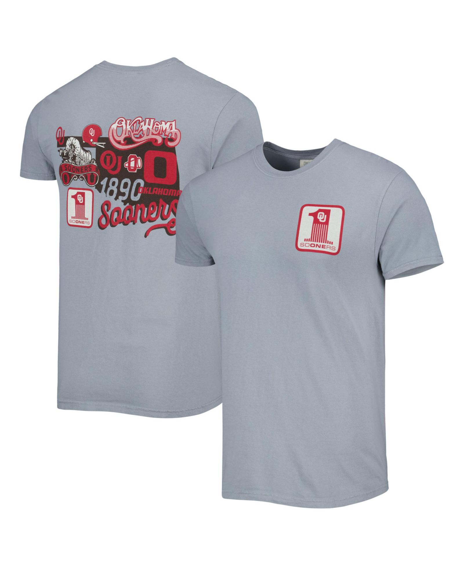 Мужская футболка Image One Graphite Oklahoma Sooners Vault State Comfort