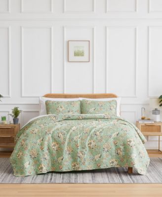 Комплект из 2 стеганых покрывал Southshore Fine Linens Jacobean Willow Oversized, Twin