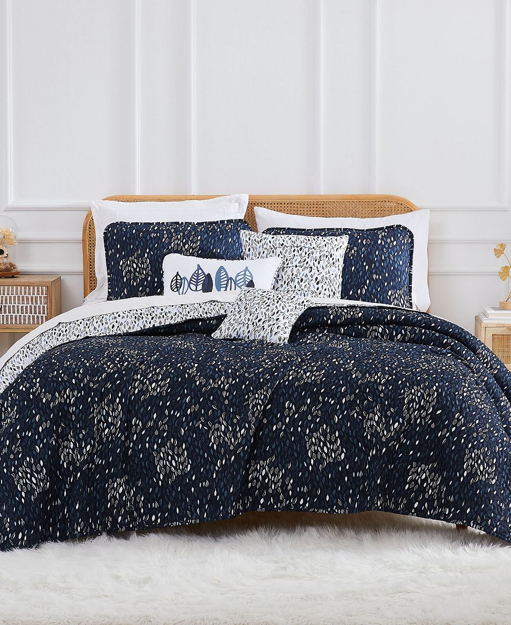 Southshore Fine Linens комплект стеганых одеял Botanical Leaves, 6 предметов, Queen