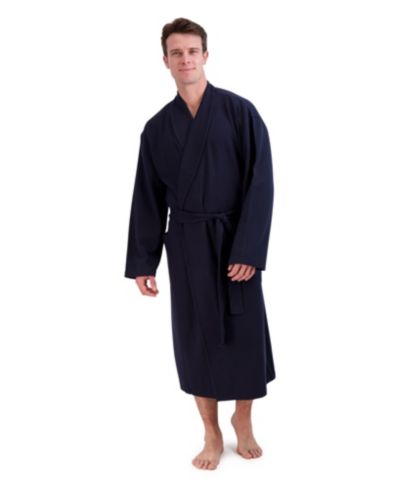 Мужской хлопковый халат Hanes с текстурой Waffle Knit