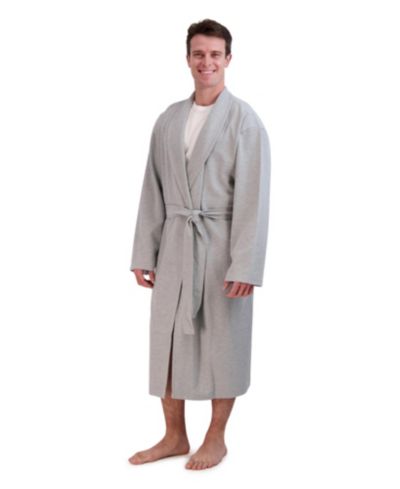 Мужской хлопковый махровый халат Hanes Big and Tall