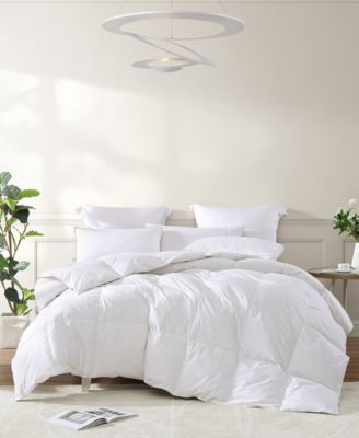 Royal Luxe All Season Warmth White Goose Feather and Down Fiber Comforter, King, Exclusively at Macy’s