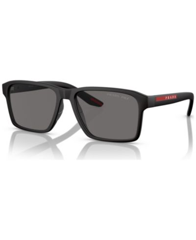 Мужские поляризованные солнцезащитные очки PRADA LINEA ROSSA Low Bridge Fit PS 05YSF
