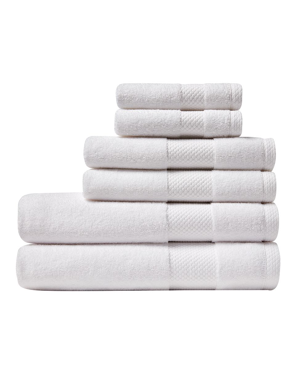 Lacoste Home Heritage Anti-Microbial Supima Cotton 6 Piece Bath Towel Set