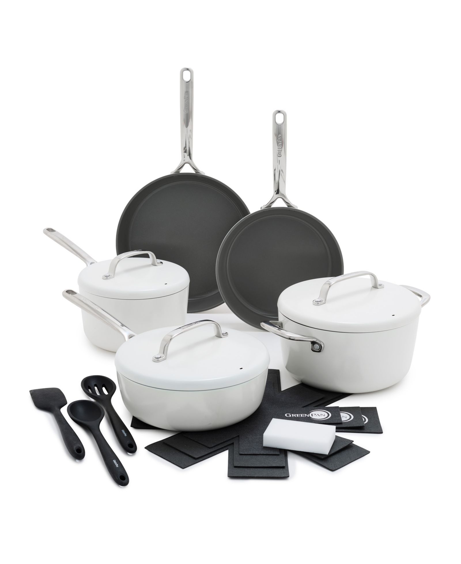 Набор посуды GreenPan GP5 Hard Anodized Healthy Ceramic Nonstick 15-Piece Set