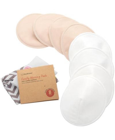 Набор многоразовых пеленок для кормления KeaBabies 8pk Organic Washable Breast Pads + Wash Bag