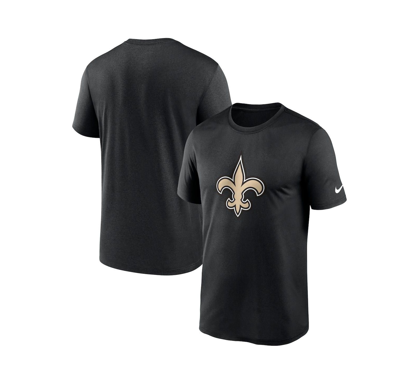 Мужская футболка Nike Black New Orleans Saints Legend Logo Performance