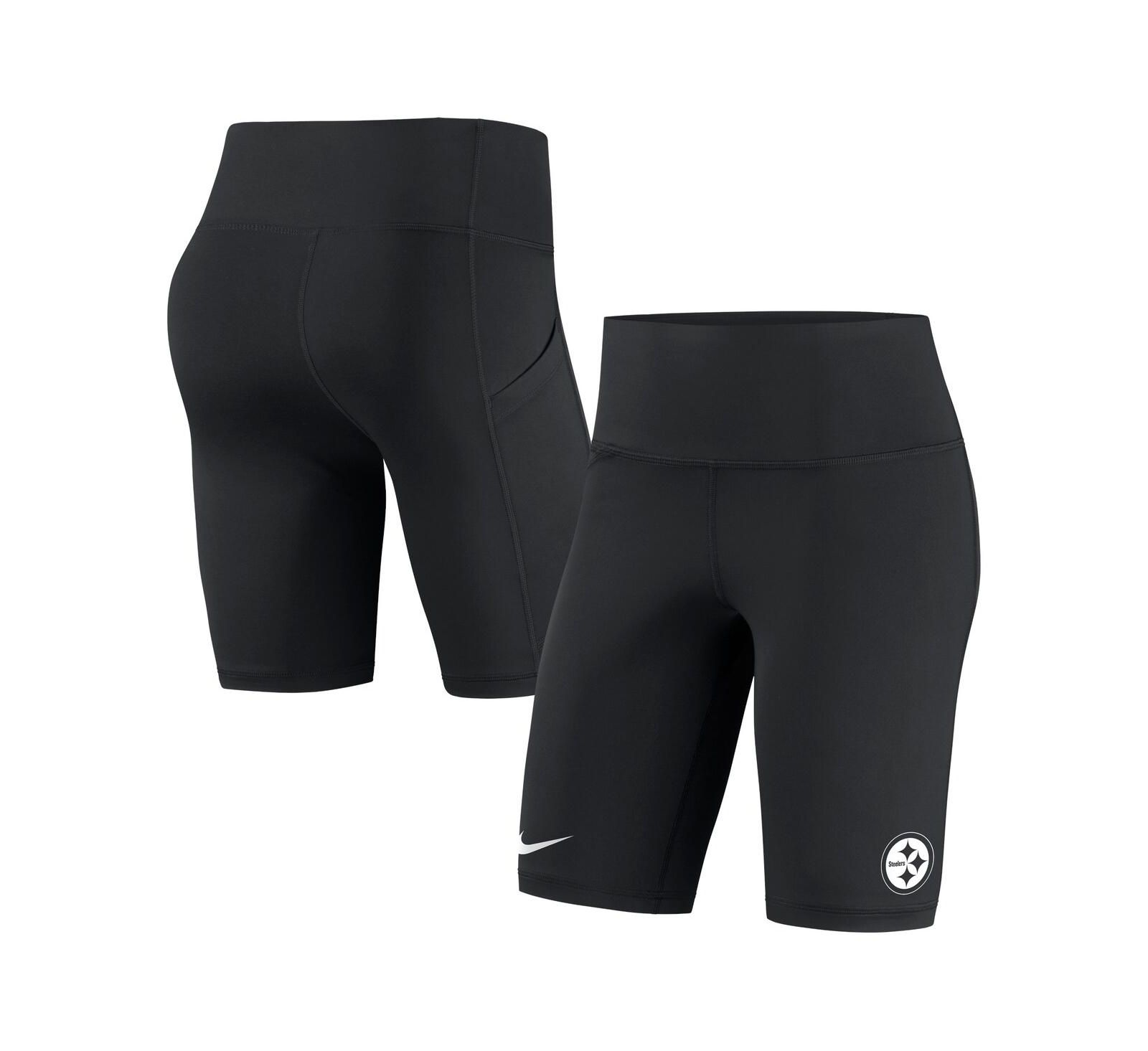 Женские велосипедки Nike Black Pittsburgh Steelers