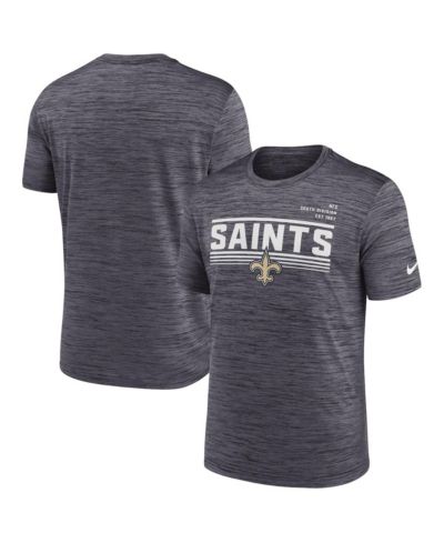 Nike мужская футболка New Orleans Saints Yardline Velocity Performance Anthracite
