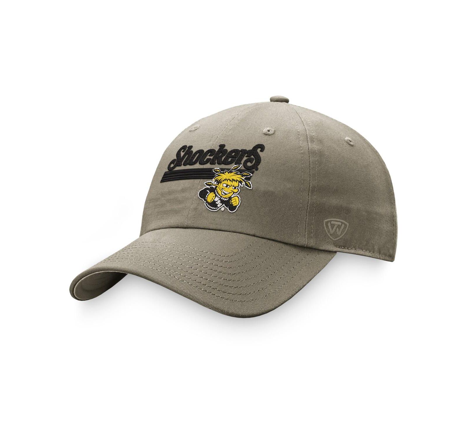 Мужская регулируемая кепка Top of the World Khaki Wichita State Shockers Slice