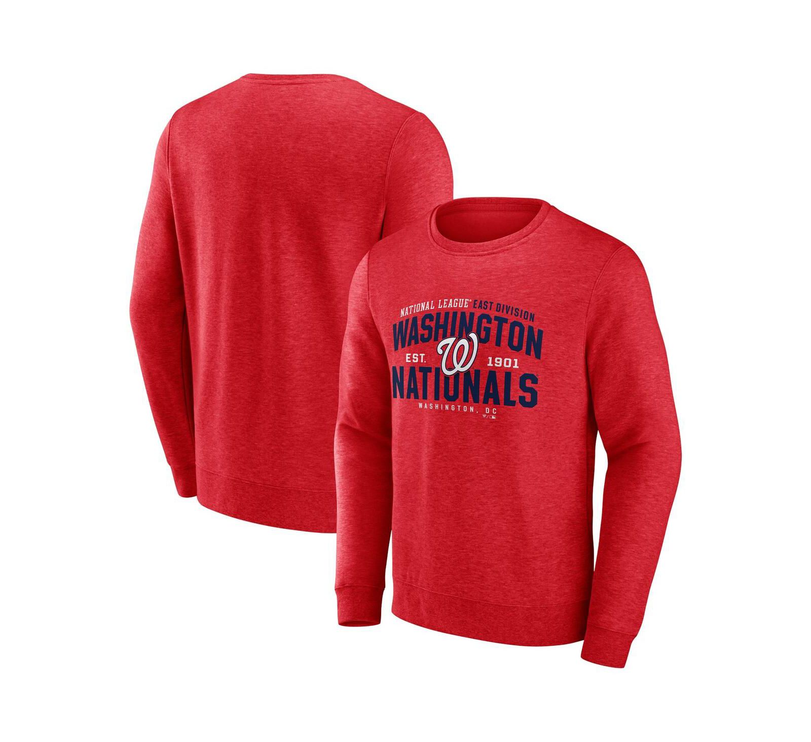 Мужское свитшот-пуловер Fanatics Washington Nationals Classic Move