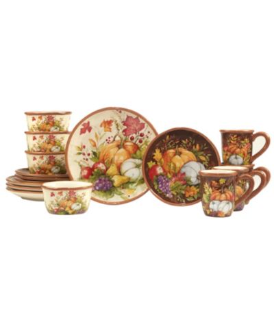 Certified International Harvest Blessings 16 Pc. Dinnerware Set, Service for 4