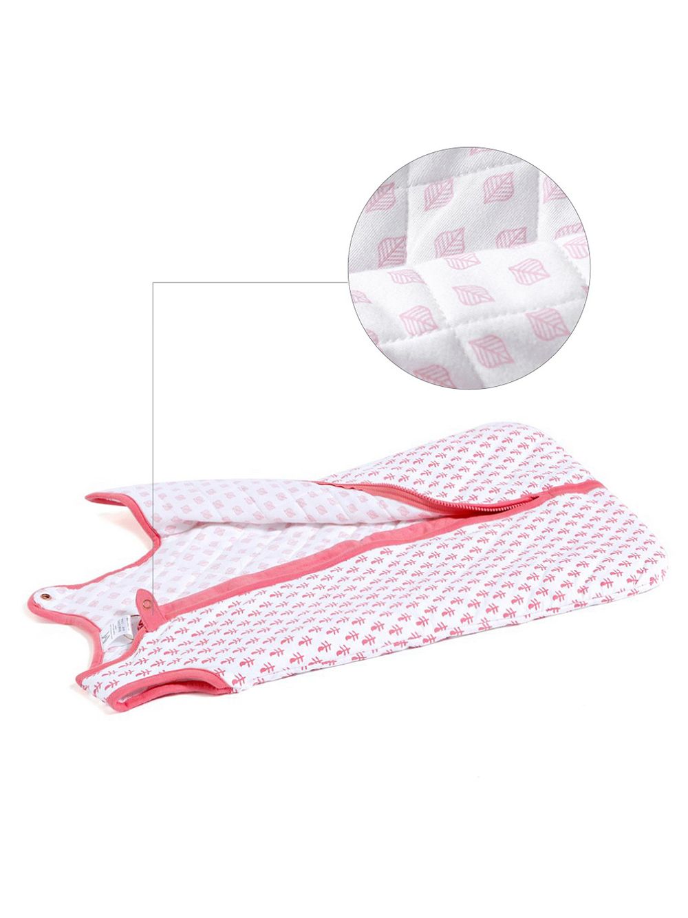 Детский спальный мешок Malabar Baby Girls Malabar TOG 2.2 (Quilted) - Pink City Wearable Sleep Sack Small 0-6M