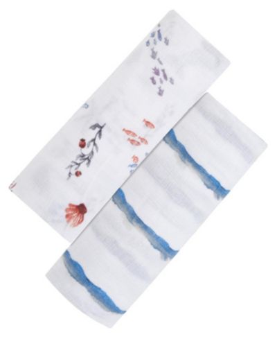 Malabar Baby пеленка из органического хлопка GOTS Octopus Stripe