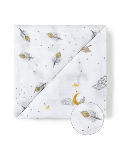 Детский многослойный обратимый плед Malabar Baby Organic Muslin Peace On Earth