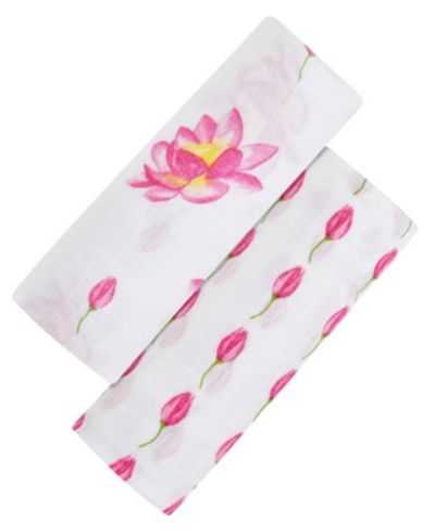 Набор из 2 шт. Malabar Baby Baby GOTS Certified Organic Muslin Swaddle, Enchanted Garden