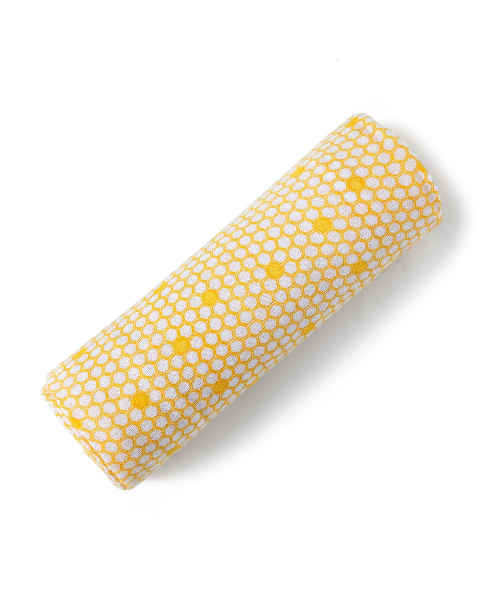 GOTS Certified Organic Cotton Muslin Swaddle, Hive
