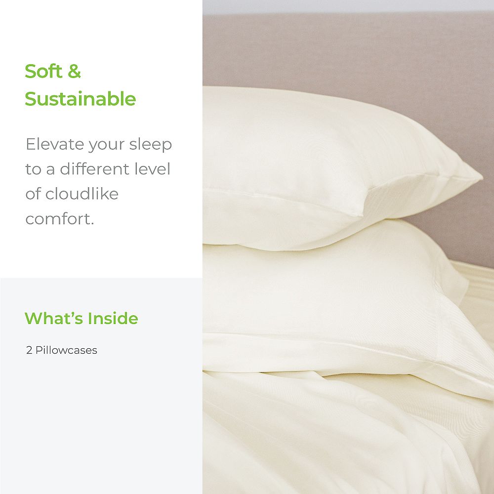 Cariloha Classic Twill Viscose 2-Pc. Pillowcase Set