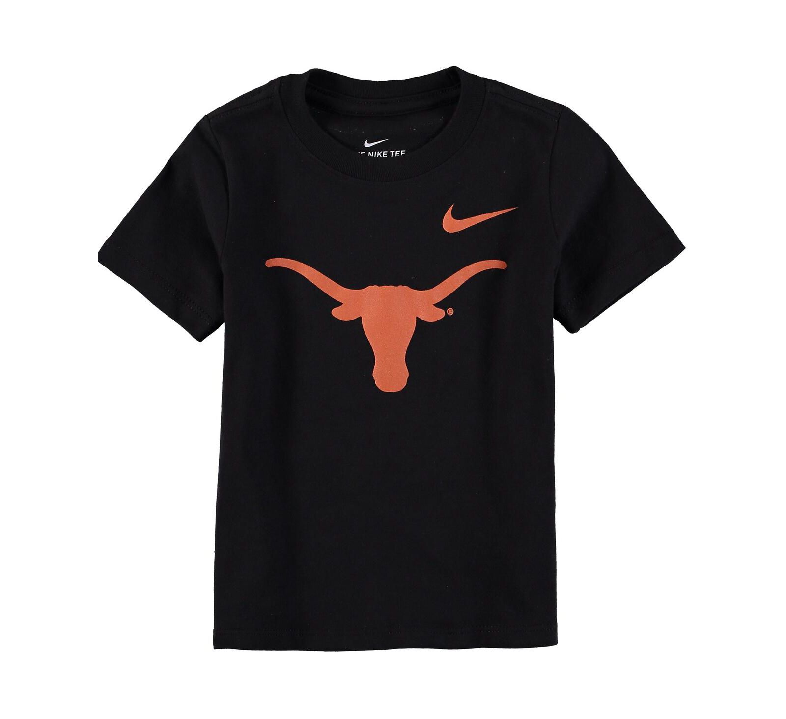 Nike Футболка Nike Black Texas Longhorns Logo для малышей