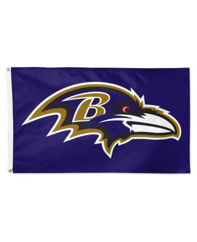 Односторонний флаг Wincraft Baltimore Ravens Primary Logo, 3' x 5'