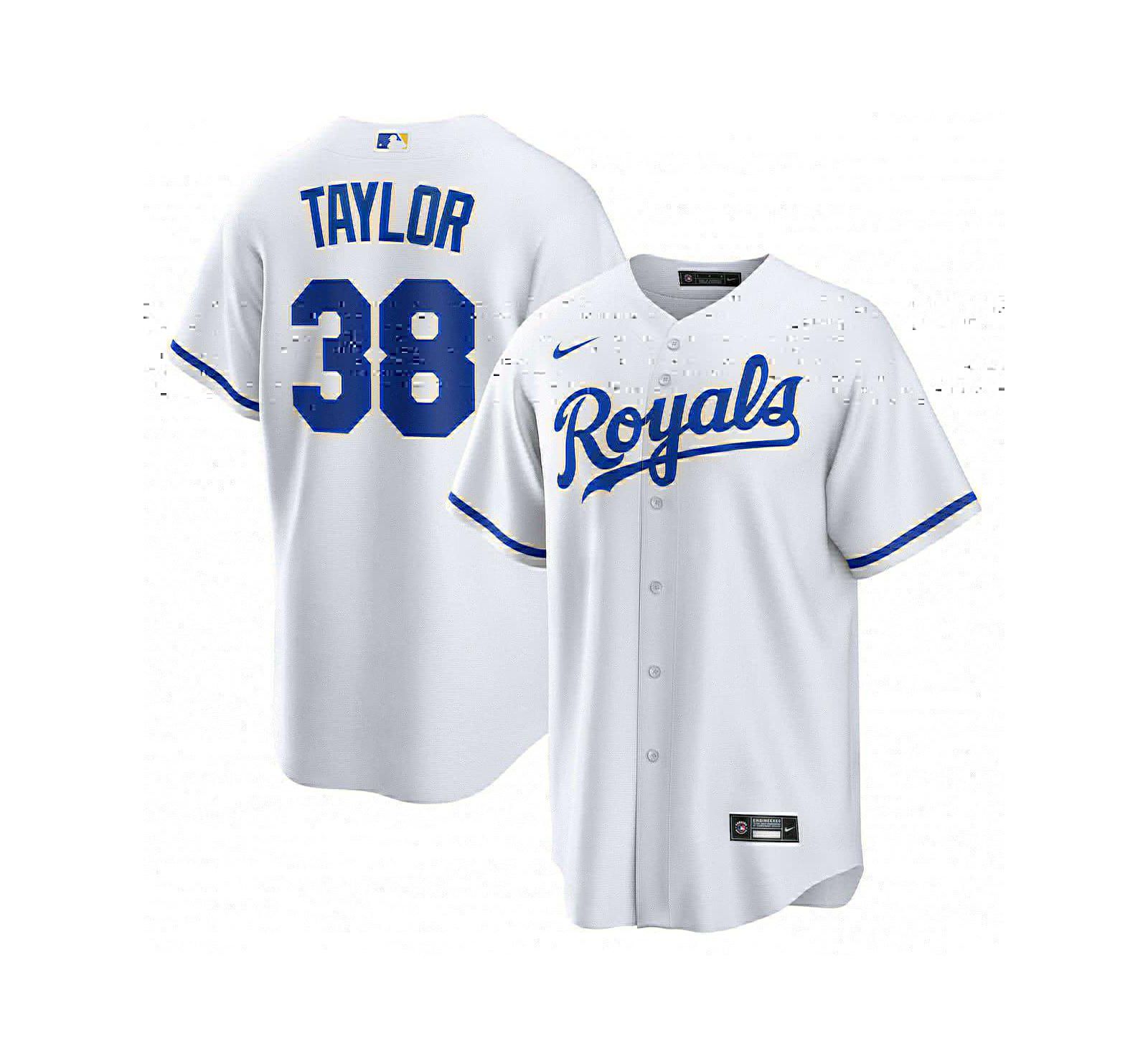 Men's Nike Josh Taylor White Kansas City Royals Home Replica Player Jersey