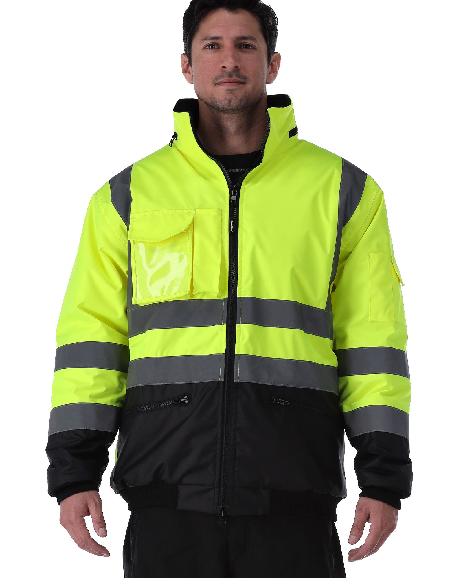 RefrigiWear Men's HiVis Waterproof Bomber Jacket