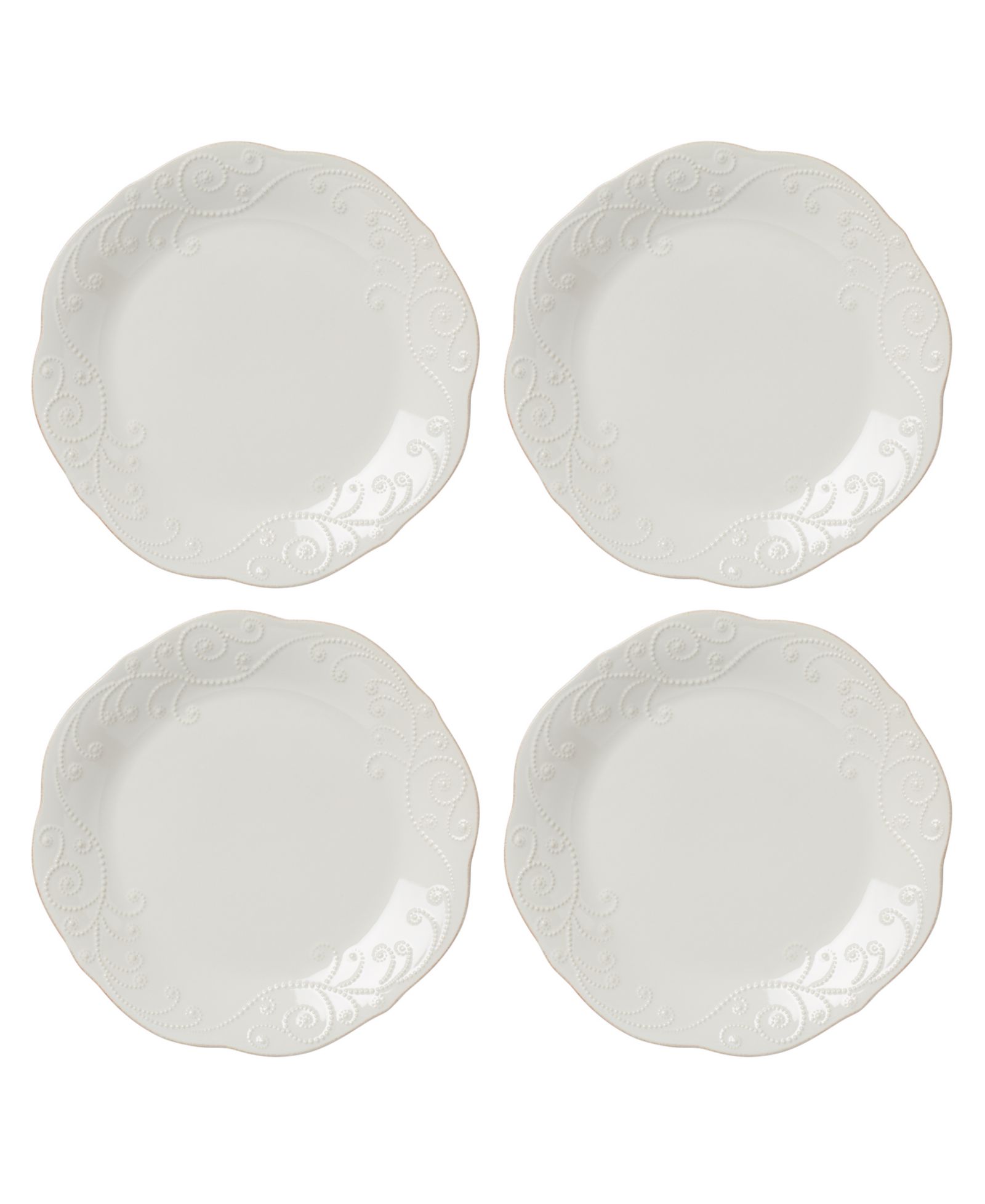 Lenox French Perle Dinner Plates, Set of 4