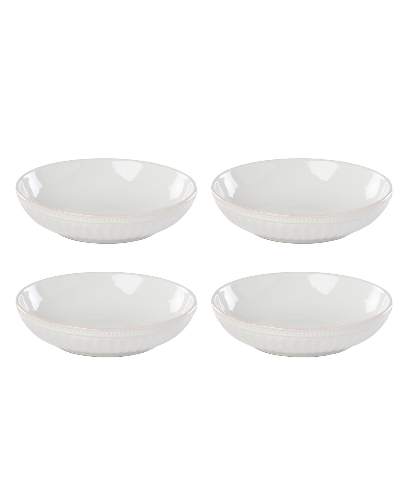 Набор тарелок Lenox French Perle Groove Pasta, 4 шт.