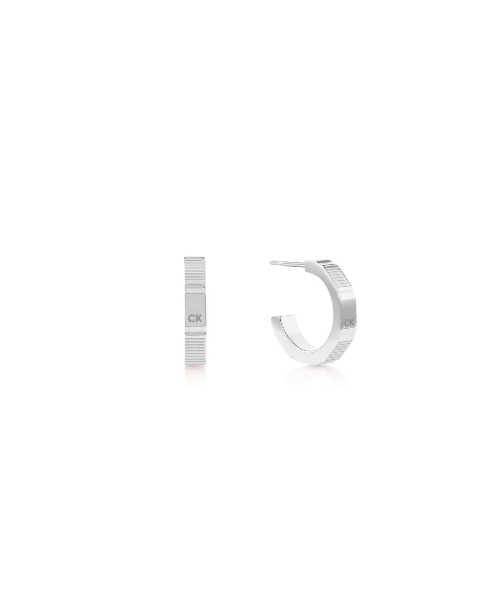 Серьги-кольца Calvin Klein Stainless Steel Block Hoop