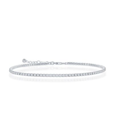 Simona Серебряный браслет с камнями CZ 2mm