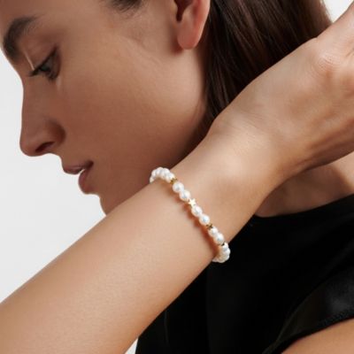 Браслет Joey Baby 18K Gold Plated Freshwater Pearl with Star and Pearl Twinkie 7" для женщин и девочек