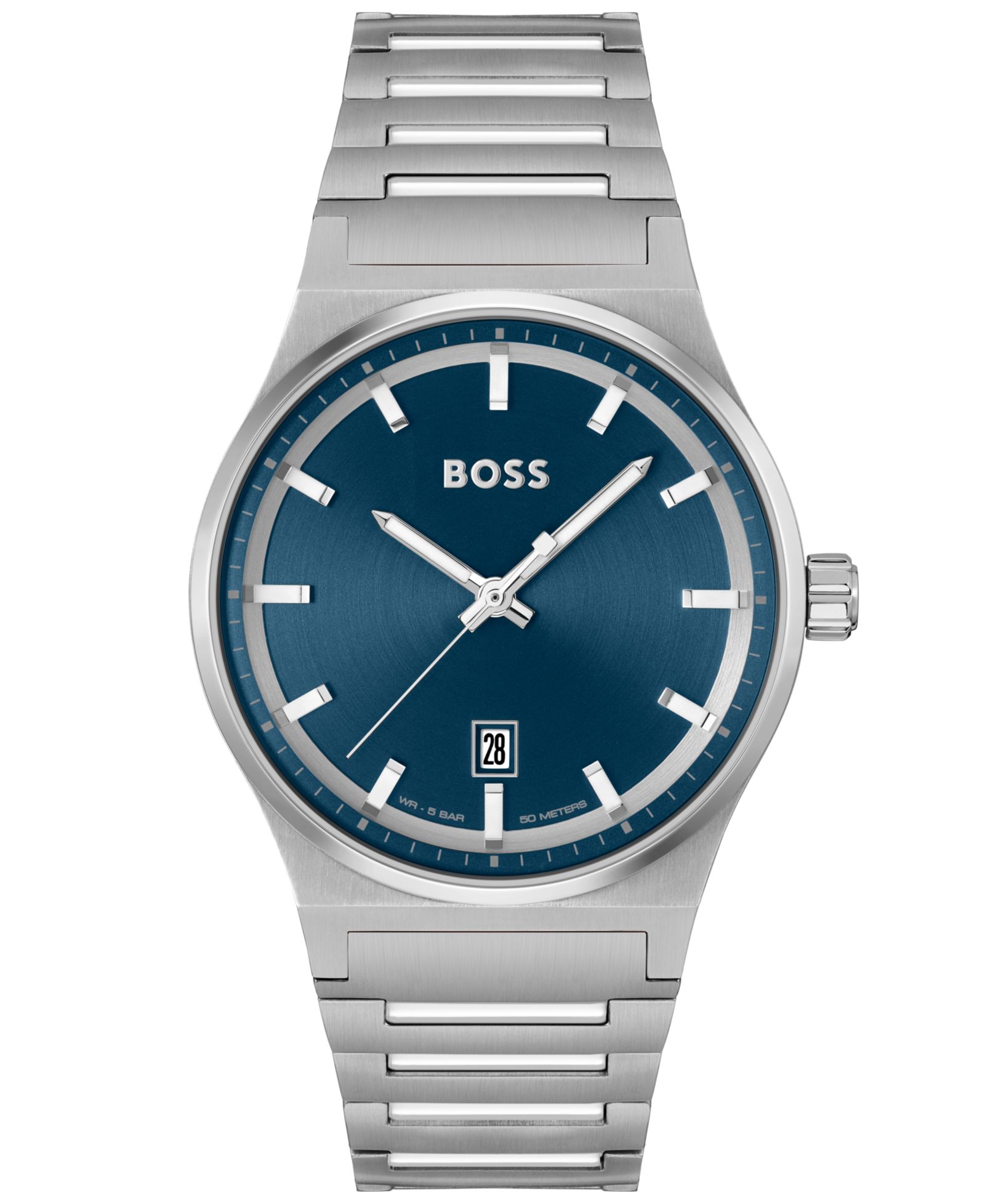 HUGO BOSS Men's Candor Quartz Basic Calendar Stainless Steel Watch 41mm