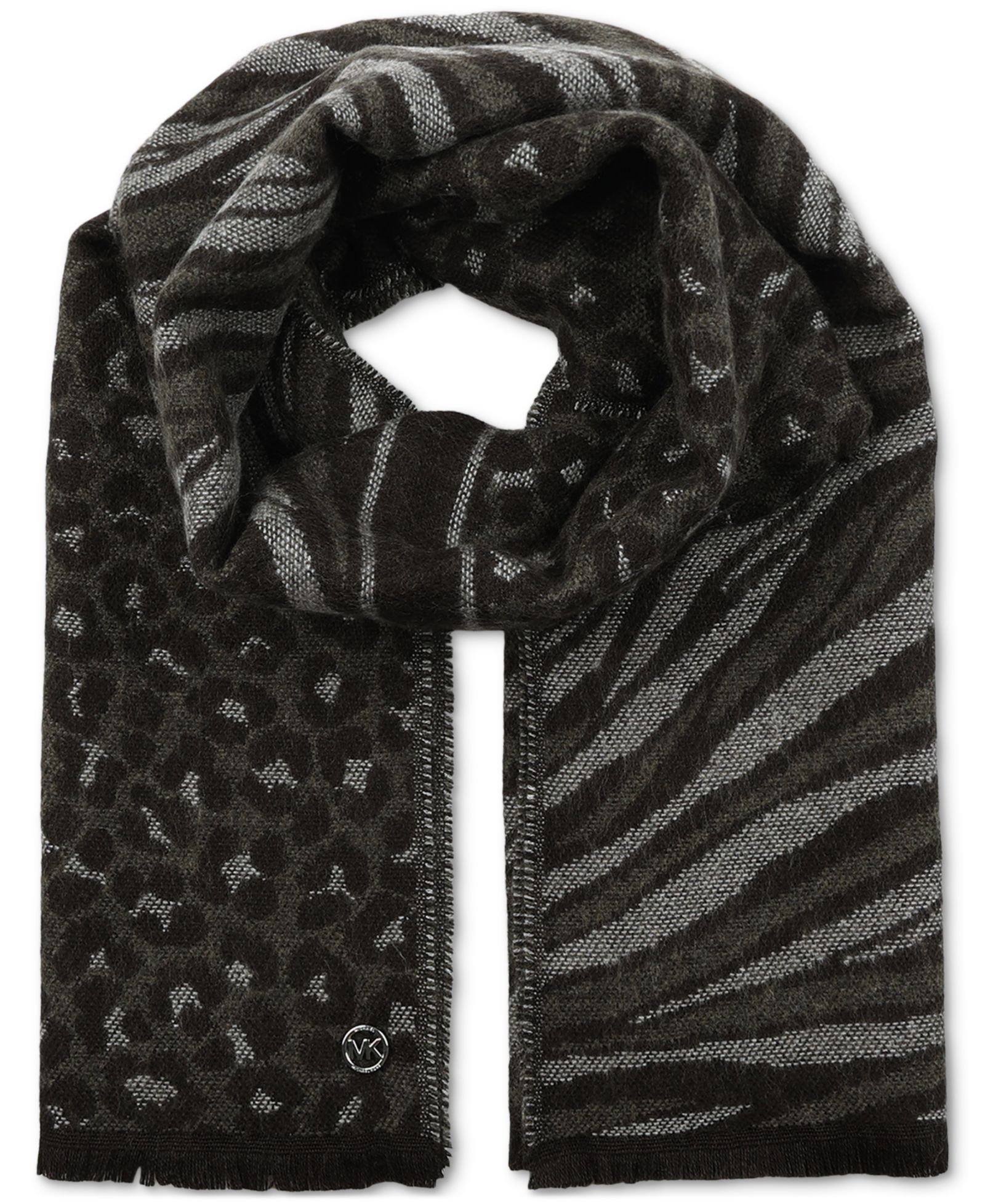 Women's Animal-Print Jacquard Scarf