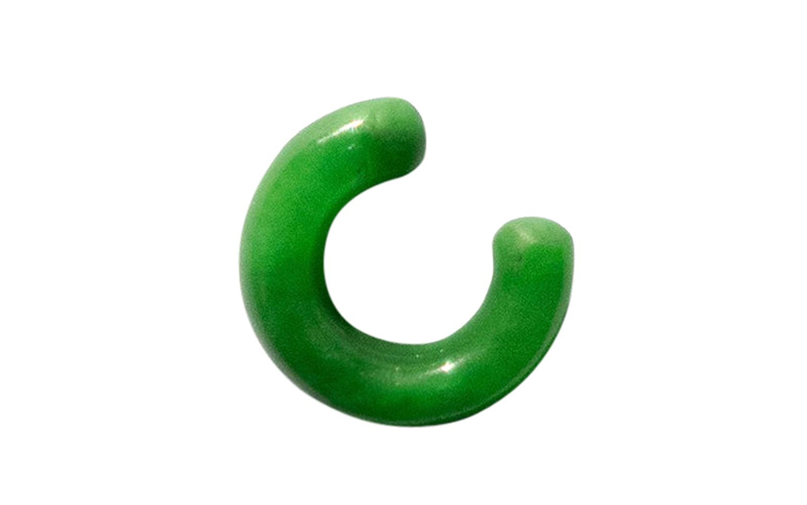 Abby Single Jade Cuff Earring in White