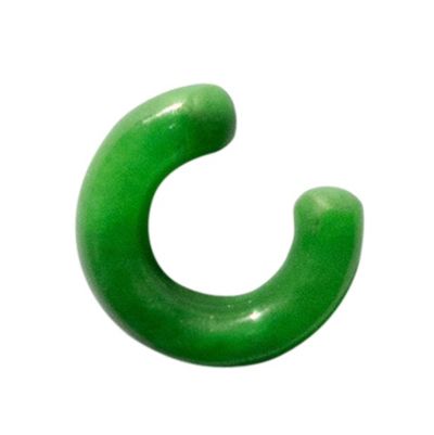 Abby Single Jade Cuff Earring in White