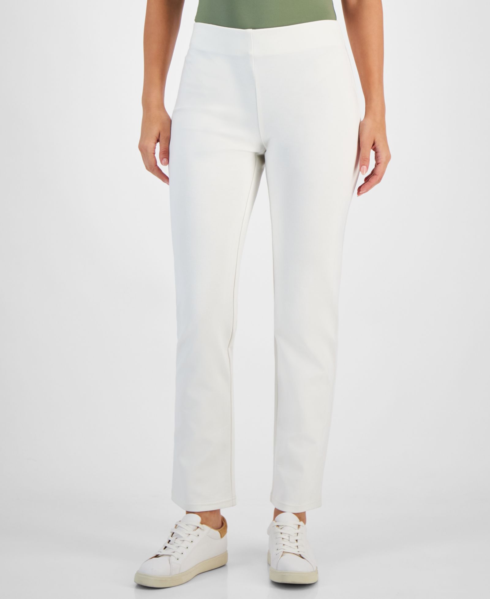 JM Collection Petite Pull-On Ponté-Knit Pants, Created for Macy's