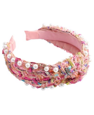 Headbands of Hope женский ободок с жемчугом, розовый