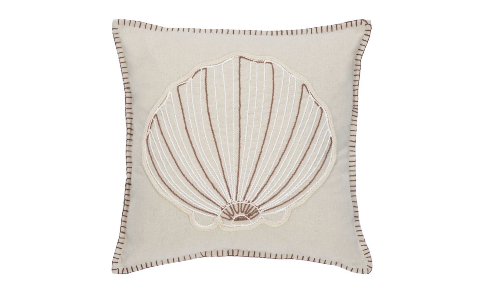 Safavieh Della Seashell 18" x 18" Pillow