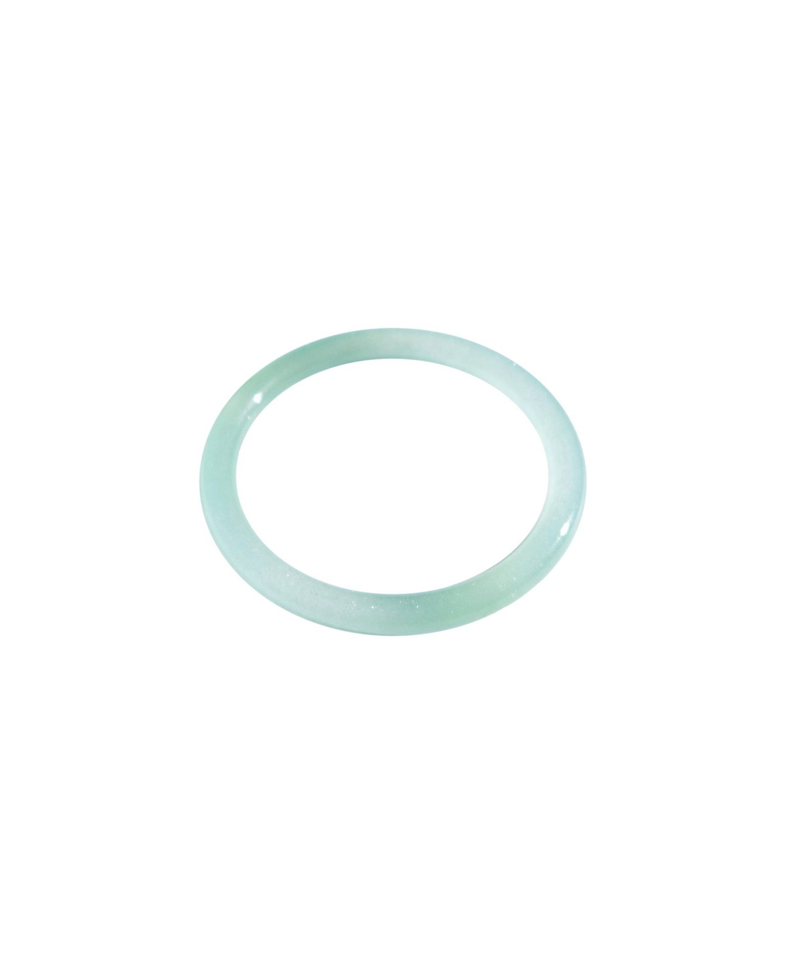 seree Jade-Green Skinny Round Bangle