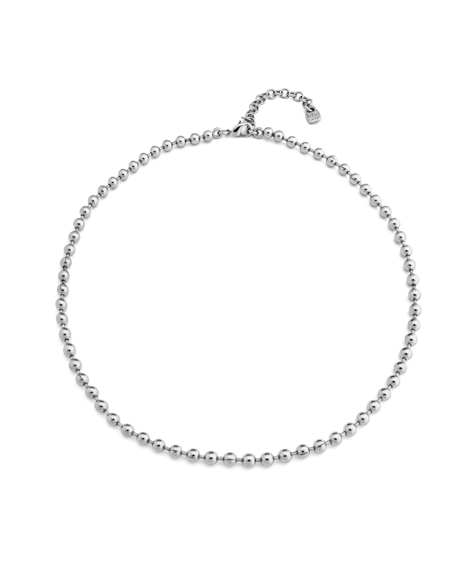 Ожерелье UNOde50 Sterling Silver Metal Alloy с мелкими бусинами