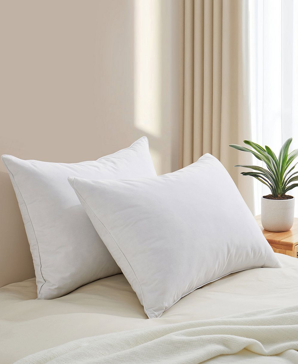 Подушка UNIKOME 100% Cotton Goose Down and Feather, 2-Pack, King