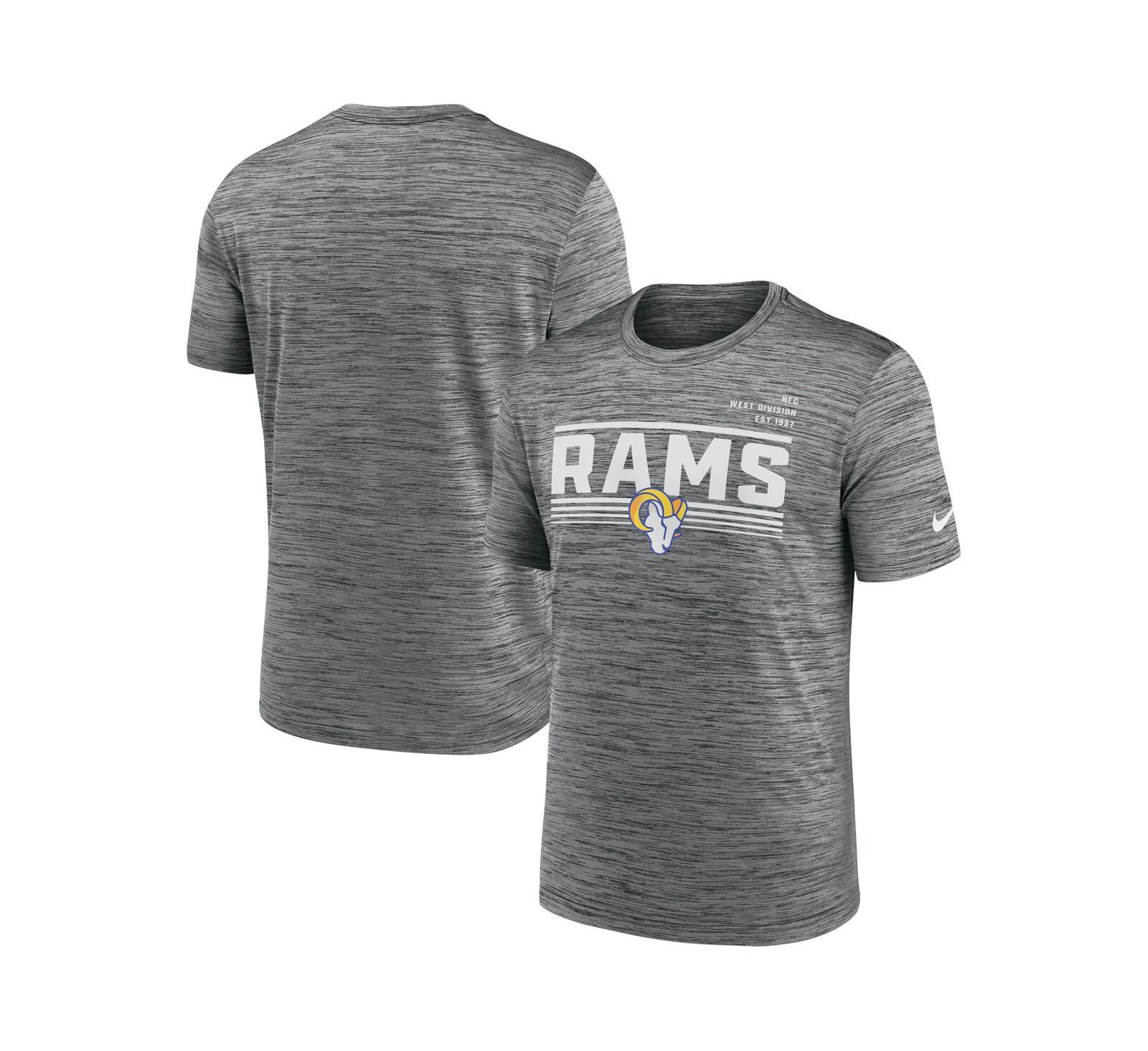 Men's Nike Gray Los Angeles Rams Yardline Velocity Performance T-shirt
