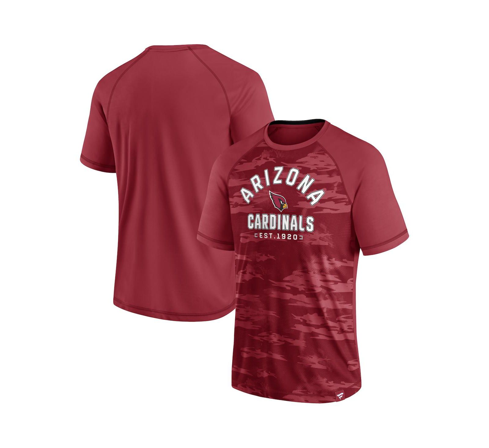 Men's Fanatics Cardinal Arizona Cardinals Hail Mary Raglan T-shirt