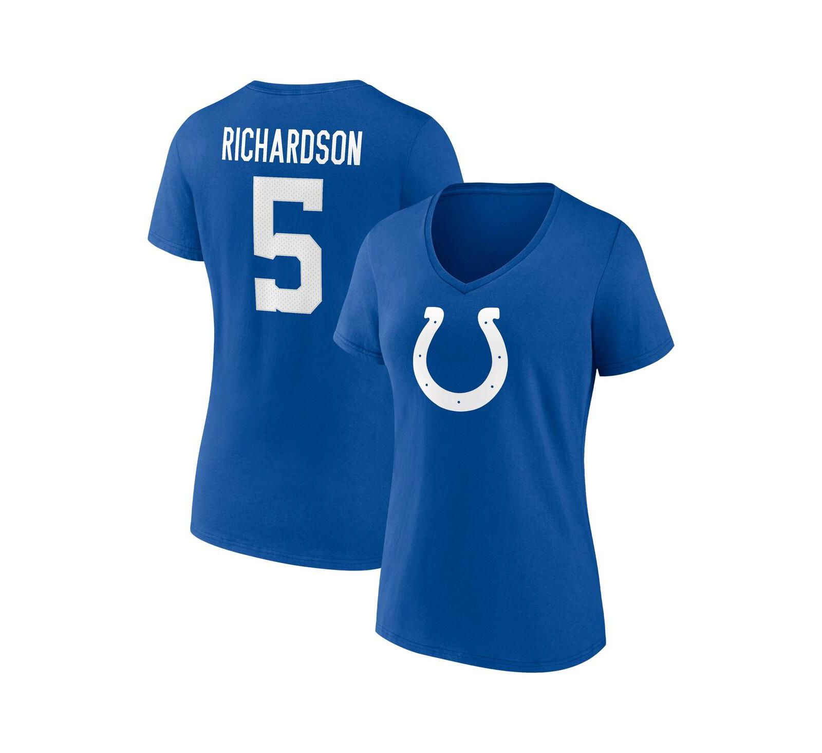 Женская футболка Fanatics Anthony Richardson Indianapolis Colts V-Neck